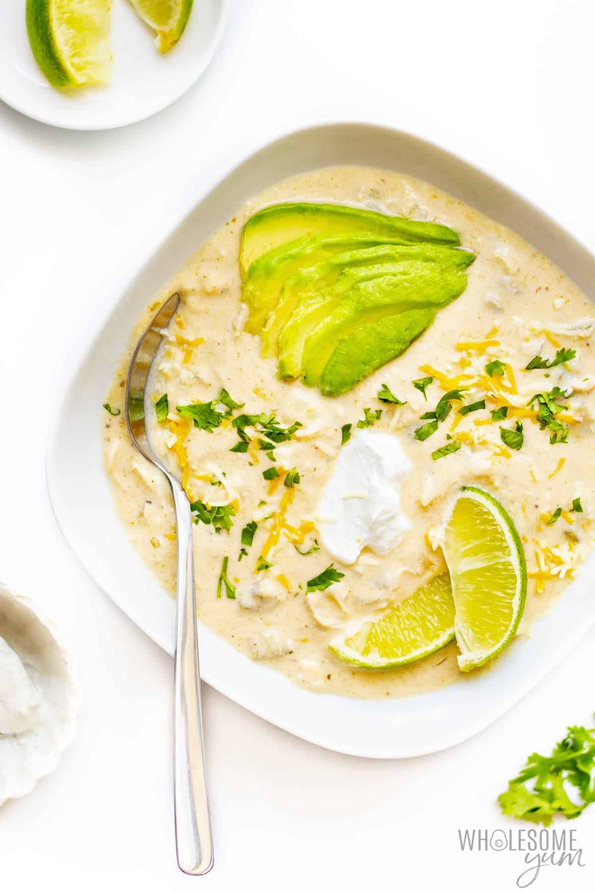 Delicious Keto White Chicken Chili