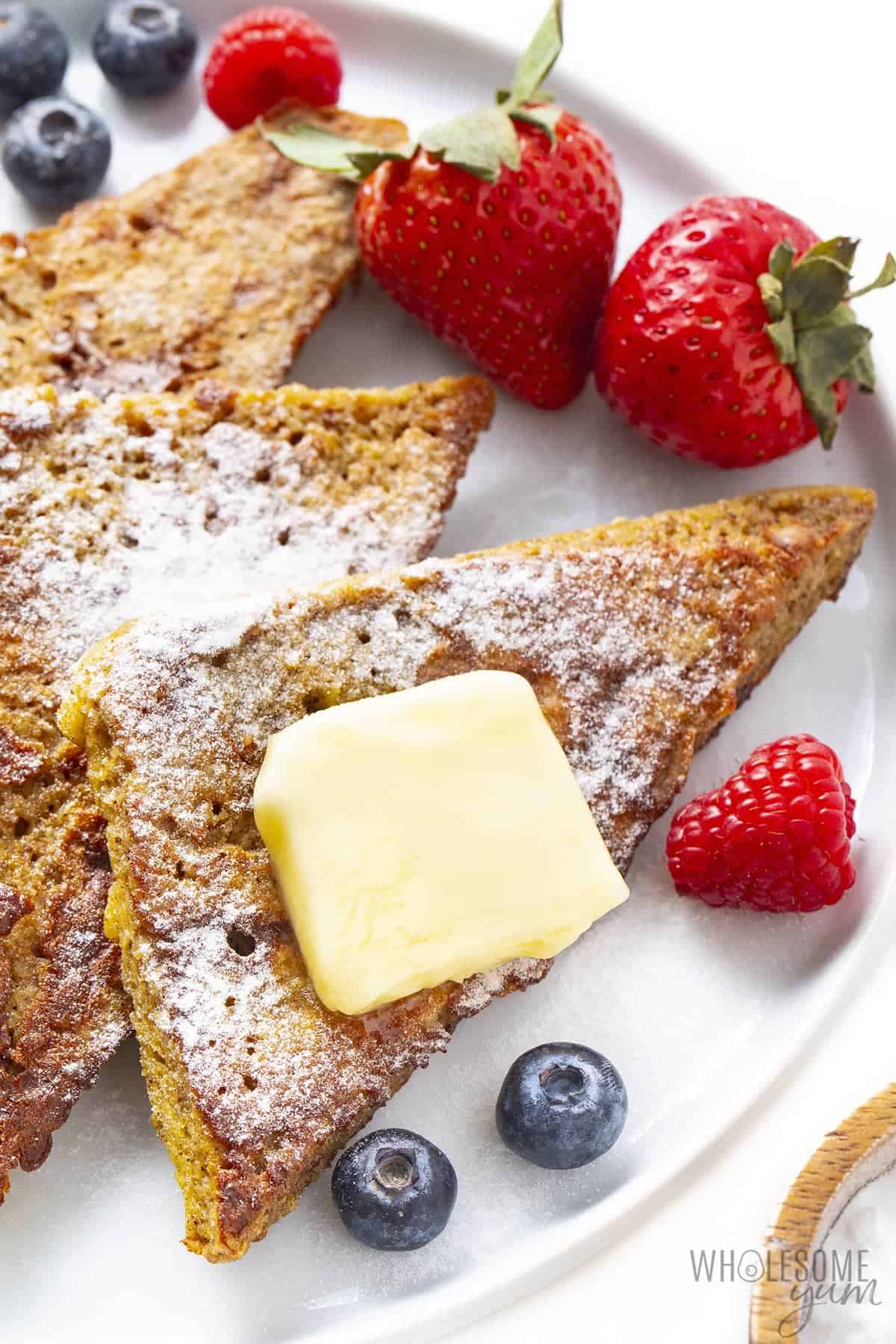 Delicious keto french toast