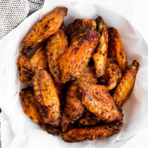 Enjoying tasty keto chicken wings